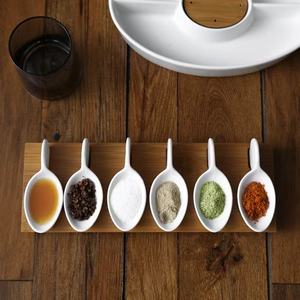 Juego de platos de porcelana para servir refrescos de <span class=keywords><strong>tapas</strong></span> superventas de Sudamérica personalizado para restaurante - Product Image 3