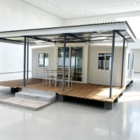 Maison conteneur modulaire préfabriquée Shinestone éco-responsable à double aile, isolée thermiquement, unité de vie portable
