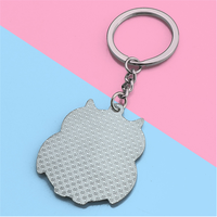 Nouveau Porte-clés Métallique Créatif Numérique Hibou Tendance 2025 pour Sac et Clés de Voiture