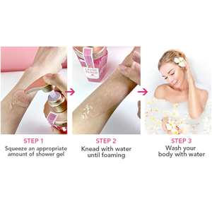 Gel de Ducha Femenino Humectante y Aclarante con Aroma a Melocotón, Personalizado al por Mayor - Product Image 3