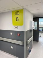 140mm Krankenhaus-Handlauf mit Aluminium-Halterung Flur-Handläufe für Krankenhäuser