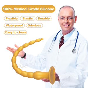 SEXBAY le Plug Anal le Plus Excitant, Plug Anal Extra Long <span class=keywords><strong>en</strong></span> Silicone Liquide avec 12 Perles, Favoris des Hommes et des Femmes - Product Image 3