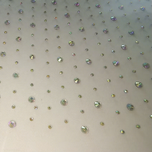 Ijzer Op Willekeurige Verstrooide Ab Bling Sheet Fix Clear Crystal Strass Transfer Voor Kleding - Product Image 1