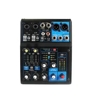 4-Kanal-Tragbarer Audio-Mixer Heim-Karaoke Tonmixer Computer-Audio-Mixer MR4