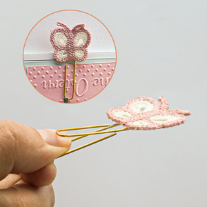 Clip en forma de lazo de papel colorido, Clips para libros, cuaderno, decoraciones para diario, artesanía esencial para papelería de oficina - Product Image 5