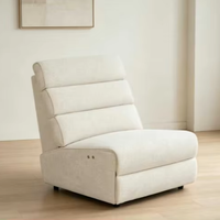 Fauteuil inclinable électrique sans accoudoirs sur mesure, fauteuil de salon rembourré, canapé moderne pour la maison