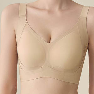 Xxxxxxl Plus Size <span class=keywords><strong>reggiseno</strong></span> da allattamento senza cuciture da donna biancheria intima morbida e traspirante per l'allattamento in gravidanza per il bambino nudo per il <span class=keywords><strong>reggiseno</strong></span> delle donne grasse - Product Image 1