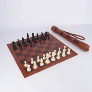 مخصص الفاخرة الرياضة في الهواء الطلق المحمولة لفة المتابعة بو الجلود لعبة الشطرنج الشطرنج الدولي