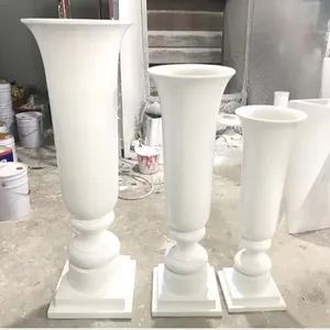 HJ230125 tromba in plastica in fibra di vetro vaso popolare centrotavola centrotavola portafiori per matrimonio vaso