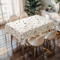 Nappes Blanches Allemandes RNPT pour Table Carrée avec Dos en PU, Nettoyage Facile, Résistantes aux Taches, Épaisseur 0,5 mm, pour Événements