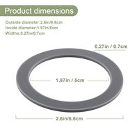 Lot de 6 joints toriques d'étanchéité en caoutchouc de silicone de remplacement pour mélangeur NutriBullet 600W 900W Blade