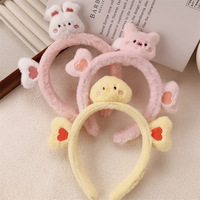 Serre-tête en peluche doux motif ours et lapin, tendance, style mignon, pour enfants et adolescents – Vente chaude