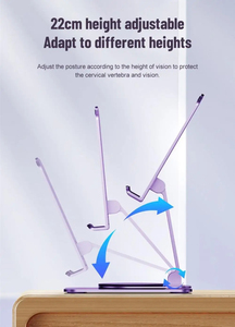 Supporto per Cellulare da Tavolo Antiscivolo, Rotazione a 360°, Pieghevole e Portatile, Universale <span class=keywords><strong>in</strong></span> <span class=keywords><strong>Metallo</strong></span> per Tutti i Telefoni - Product Image 6