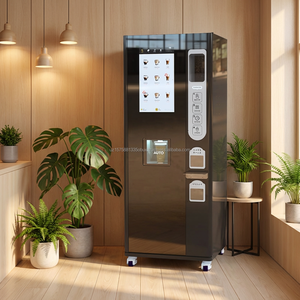 Distributeur automatique de café fraîchement moulu, écran tactile 21,5 pouces, machine à café double fonction chaud et froid. - Product Image 1