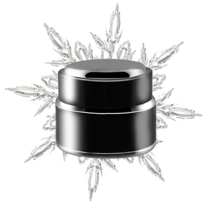 CJN44-001 Envase de Crema Cosmética de Doble Pared de 30g, Envoltura Exterior de Aluminio, Envase Interior de Vidrio Blanco Opal <span class=keywords><strong>en</strong></span> Negro - Product Image 2
