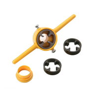 6 pièces/ensemble NPT jeu de matrices enfileur de tuyau PVC fabricant de fil tailles d'outils 1/2 "3/4" 1 "pour pompes tuyaux Die outils à main en plastique de filetage de tuyau