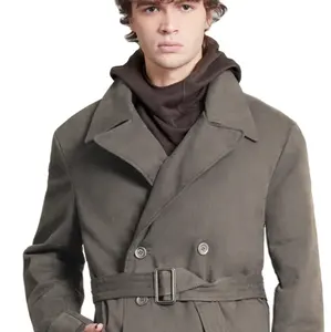 शरद ऋतु और सर्दियों के नए डबल-ब्रेस्टेड ट्रेंच कोट पुरुषों के फैशन सुंदर कोट अंग्रेजी शैली ट्रेंच कोट पुरुषों