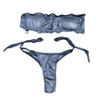 Vrouwen Badmode Bikini Tweedelige Bikini Bandeau Badmode Vrouwen Badpak Mini Micro Bikini Brazilië Hollow Out Een Stuk Badmode