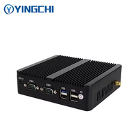 Mejor Precio de baja potencia sin ventilador N2830 ordenador Industrial portátil Win7/8/10 Linux Ubuntu 4/8GB SSD 128GB Dual Lan Mini Pc