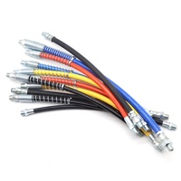 ZM 0285 Tuyau de graissage flexible bleu de 12 po le plus vendu pour graisse et résine, 9x300mm avec ressort sans raccord