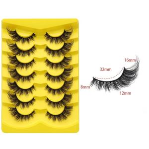 Cils effet œil de chat, faux cils naturels longs style <span class=keywords><strong>manga</strong></span>, cils ailés allongeant l'angle externe de l'œil, maquillage - Product Image 1