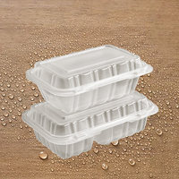 Kotak Makan Sekali Pakai Plastik Food Grade, Dapat Digunakan di Microwave, Untuk Kegunaan Komersial, Nasi, Mie, Bihun, Nasi Goreng, Kotak Makan Siang Cepat