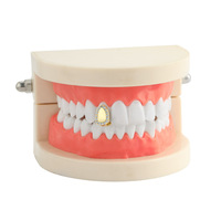Grillz individuel Y2K Hip Hop tendance, avec zircon cubique (CZ) étincelant, style rappeur, bijou personnalisé pour fête, OEM ODM Dropshipping