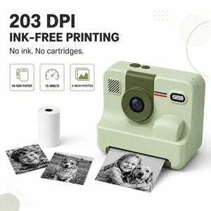 Appareil photo instantané pour enfants OEM en gros, écran 2,4 pouces, imprimante thermique sans encre 203 DPI, objectif rotatif, <span class=keywords><strong>mini</strong></span> appareil photo numérique jouet - Product Image 4