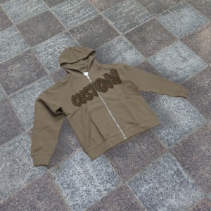 Sweat à capuche vintage 100 % coton respirant en tissu éponge à fermeture éclair, coupe ample, pour homme, collection automne - Product Image 2