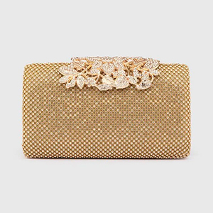 Rhinestone Golden Beaded <strong>Clutch</strong> Purse Women Elegant Luxury Customised Pillow Bridal <strong>Bags</strong> Ladies <strong>Clutch</strong> Evening <strong>Bags</strong> <strong>for</strong> <strong>Wedding</strong> - Product Image 2