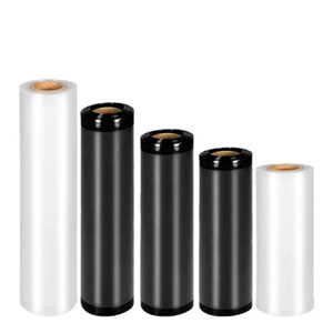 半黒のテクスチャ加工された共押出された真空バッグ、真空包装バッグ、空気抽出、圧縮、および凍結保存。 - Product Image 6