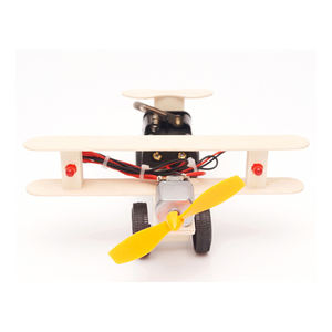 Kit de modelo de avión eléctrico al por mayor juguetes de ensamblaje de avión de rodaje de Madera Juguetes Educativos de vapor para la escuela - Product Image 3