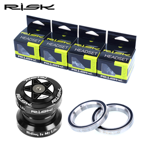 Rischio DH-341 34mm tubo dritto cuscinetti in lega nera parti <span class=keywords><strong>di</strong></span> biciclette cuffie per bici da strada per Fixie e cambio fisso 106g - Product Image 4