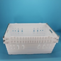 Caisse de transport empilable en plastique OEM personnalisée pour fruits (melon, durian, noix de coco) pour supermarché