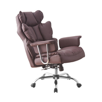 Chaise de bureau de direction moderne à dossier haut en cuir synthétique de haute qualité, réglable en hauteur, pivotante, certifiée EN1335, métal chromé