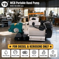 Pompe à engrenages électrique portable auto-amorçante WCB 150 2800 tr/min 150 LPM 1,5 KW en acier au carbone pour transfert d'huile et de kérosène