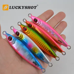 Trung Quốc Nhà máy tùy chỉnh 60G 80g chì Jig đầu thu hút kim loại jigging nhân tạo câu cá thu hút