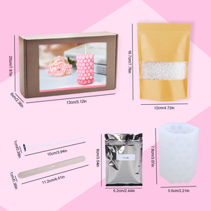 Timesrui 12 pièces Kit de fabrication de <span class=keywords><strong>bougies</strong></span> en cire de soja, style cadeau artistique, fait main, pour adultes débutants, avec fonction de re-éclairage, pour anniversaire - Product Image 5