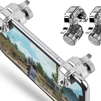 Controlador de Juegos Móviles R11 de Alta Calidad, Transparente, ABS+Metal, Compatible con IOS, Botones de Disparo L1/R1