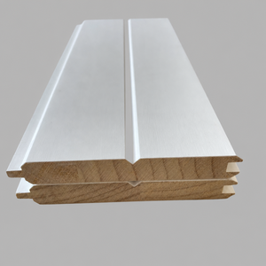 Moldura de panel de madera de pino radiata pretratada con junta de dedos, reversible, tipo shiplap, con espaciado de 1 pulgada - Product Image 1