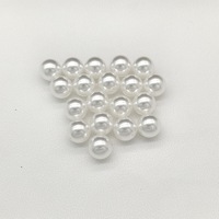 Perles en verre cristal blanc australien, rondes, semi-percées, à trou unique, en vrac, pour la fabrication de bijoux DIY, apprêts pour boucles d'oreilles