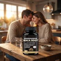 Capsules de Maca Premium Tout-en-un en Promotion OEM avec Ashwagandha, Ginseng, Tribulus et Miel de Chèvre pour la Vitalité Masculine