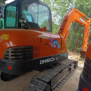 Excavadora Usada Doosan DH60-7 de 6 Toneladas con Motor, Caja de Cambios y PLC, Relación Media Efectiva, Mejor Rendimiento en Venta - Product Image 1