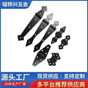 บานพับโลหะยี่ห้อ YihuaXing รุ่น Metal Arrow ขนาด 24x80x1.4 มม. สีดำด้าน สำหรับประตูและประตูรั้ว - Product Image 2