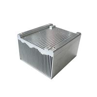 Dissipateur thermique en aluminium extrudé avec rails de montage surélevés, à ailettes verticales haute densité pour unités d'alimentation PCS de stockage d'énergie