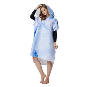 Microfibre À Capuche Plage <span class=keywords><strong>Surf</strong></span> <span class=keywords><strong>Poncho</strong></span> Microfibre Femmes Logo Imprimé Personnalisé <span class=keywords><strong>Surf</strong></span> <span class=keywords><strong>Poncho</strong></span> À Langer - Product Image 1