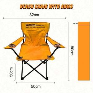 Chaise de camping pliante moderne en acier inoxydable sur mesure pour adultes, chaise de plage compacte pour le parc, fabriquée sur mesure par le fabricant - Product Image 3