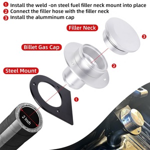 Bouchon de réservoir d'essence en aluminium avec support de 2 pouces pour couvercle de réservoir de carburant - Product Image 3