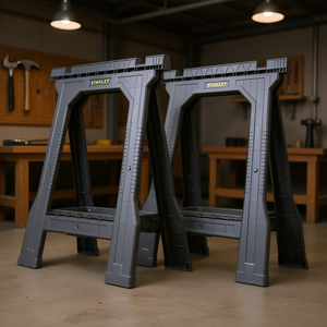 Soportes de Banco de Trabajo Stanley de 36 Pulgadas, Marco de Soporte Ajustable de Plástico para Uso en Taller - Product Image 3