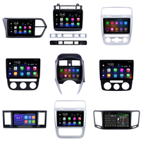 Hot Products Rahmen Radios Auto Panel Auto Rahmen für VW 2016 Touran schwarz 9 Zoll Auto DVD Player Rahmen